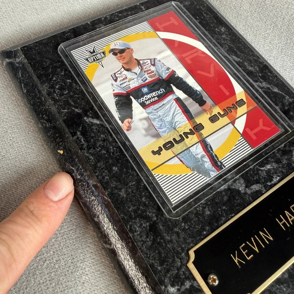 Kevin Harvick Press Pass Optima 2002 Young Guns Plaque Black Faux Marble 5x7